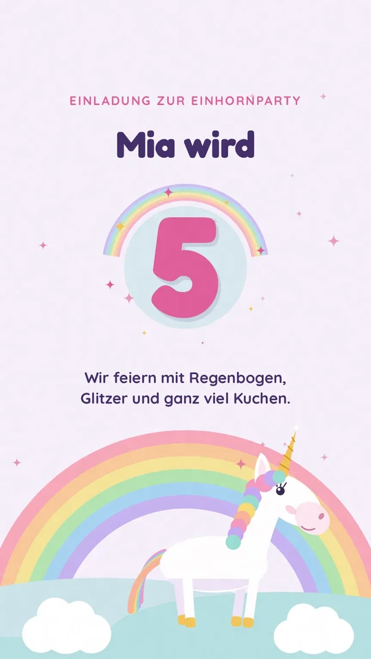 Vorschau: Regenbogen-Einhorn